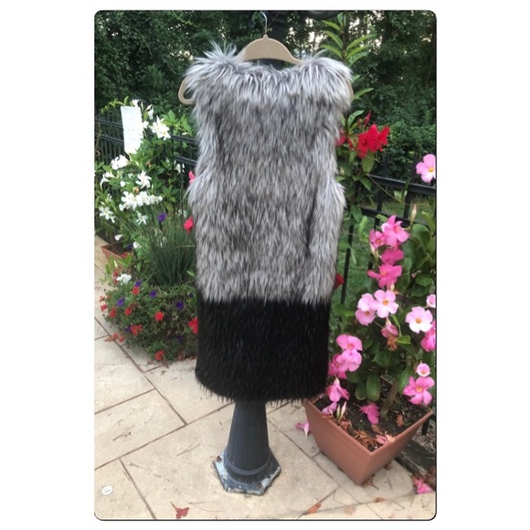 Fuzzy Faux Fur Vest Bless’ed Are The Meek - Picture 6 of 6